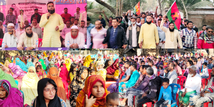 শার্শার উলাশী ইউনিয়ন এর ৪নং ওয়ার্ডে নুরুজ্জামান লিটন এর ধানের শীষের নির্বাচনী পথসভা অনুষ্ঠিত