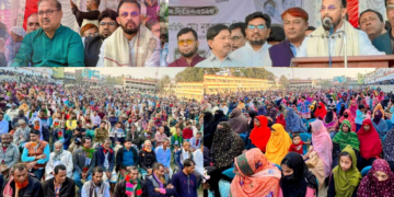 শার্শার বাগাআঁচড়ায় নির্বাচনী জনসভায় নুরুজ্জামান লিটন এর ধানের শীষের গনজোয়ার উঠেছে