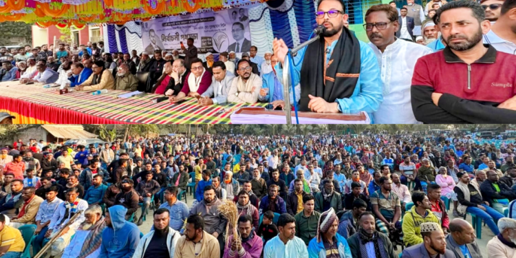 শার্শা-১ আসনে ধানের শীষের প্রচার প্রচারণায় এগিয়ে”এবার বিপুল ভোটে বিজয়ী হবেন নুরুজ্জামান লিটন বলেন…..শার্শাবাসী