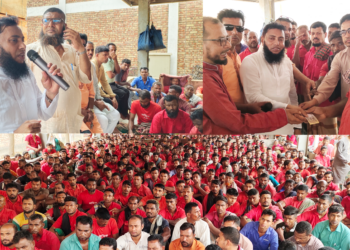 বেনাপোল স্থলবন্দর হ্যান্ডেলিং শ্রমিক ইউনিয়ন ৯২৫ শ্রমিকদের মুখে হাসি—ঈদের পাঁচ দিন আগেই বেতন’ বোনাস পরিশোধ