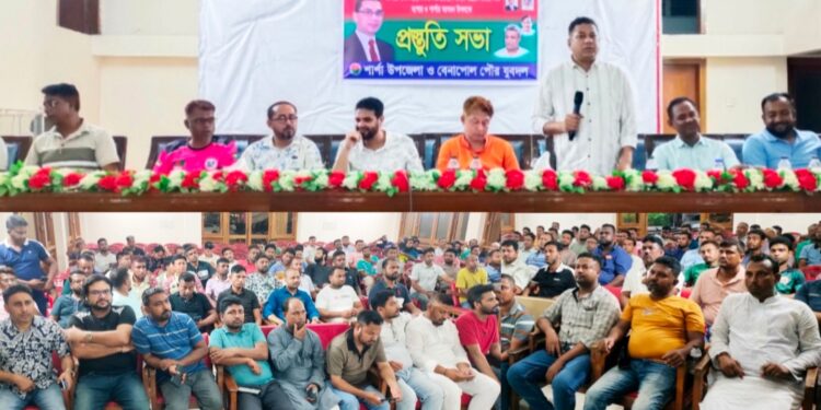 প্রধানমন্ত্রী তারেক রহমানের আগমন উপলক্ষে শার্শায় যুবদলের প্রস্তুতি সভা অনুষ্ঠিত