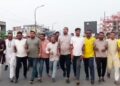 নিষিদ্ধ ঘোষিত সংগঠনের মিছিলের প্রতিবাদে ছাত্রদলের বিক্ষোভ মিছিল